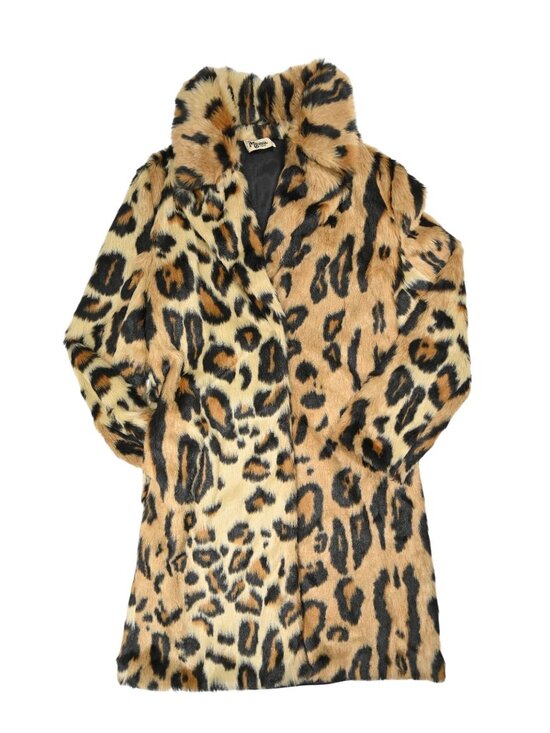 Show Me Your MuMu Jackets & Blazers - Show Me Your Mumu Miss Cindy Faux Overcoat in Feline Faux Fur